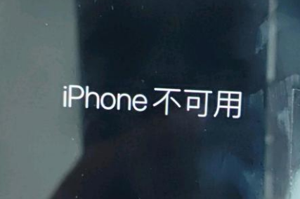 丰满苹果服务网点分享锁屏界面显示“iPhone 不可用”如何解决 