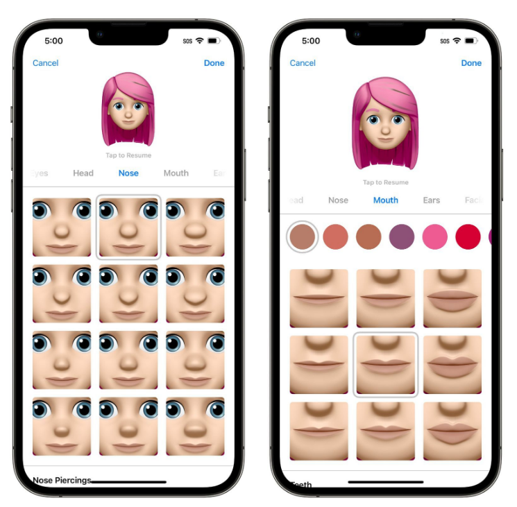丰满苹果手机维修分享​iOS 16中的拟我表情有了哪些变化和升级 