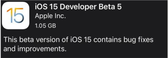 丰满苹果手机维修分享如何升级到iOS15.0 beta5 